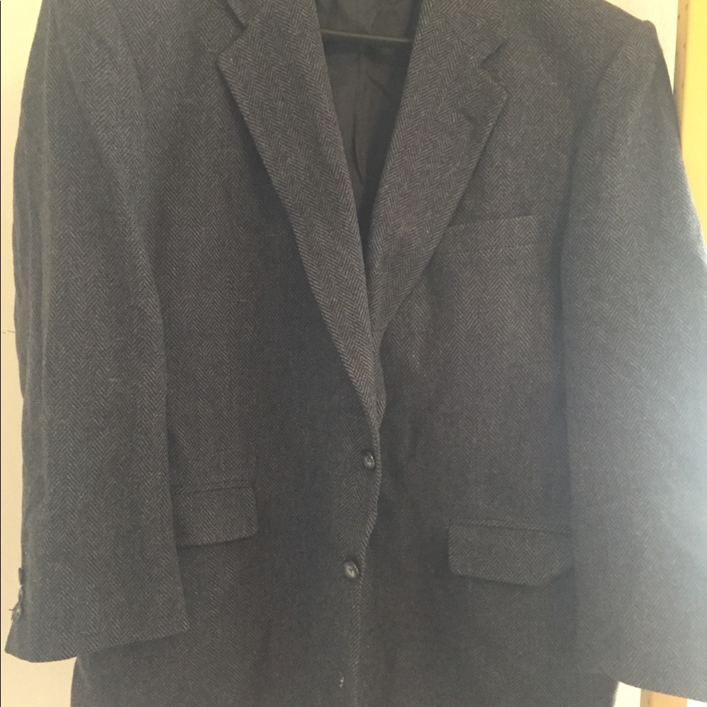 Vintage Navy Herringbone blazer